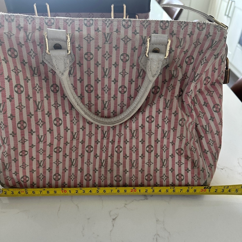 Louis Vuitton Pink and White Satchel